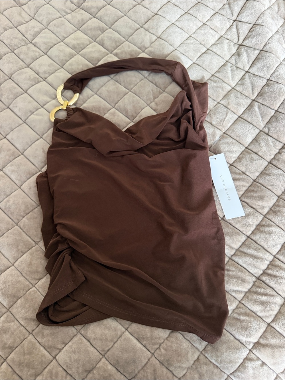 Timing Chocolate Brown halter